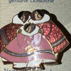 Vintage Enamel Signed Barbara Lavallee Brooch